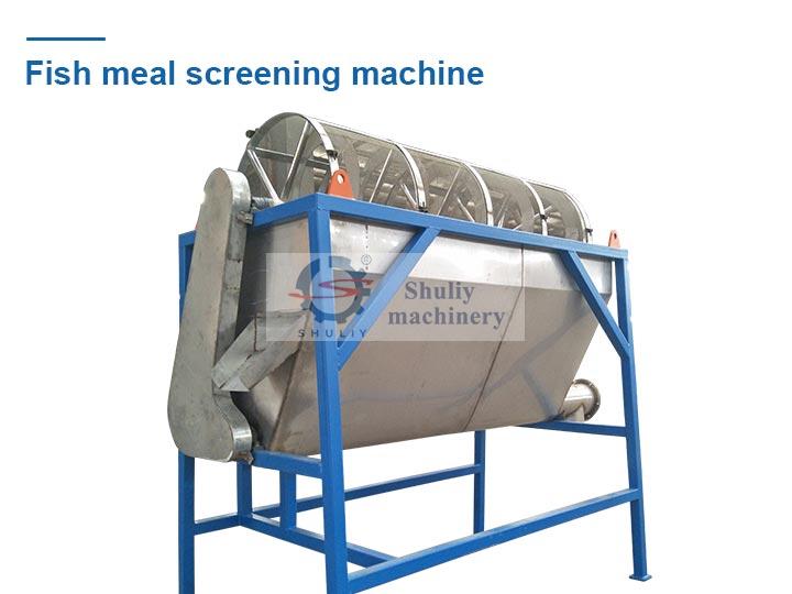 Fish meal screening machine