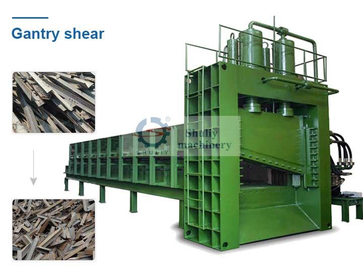 Gantry shear machine