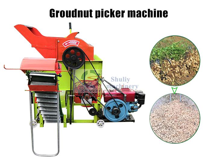 Peanut picker machine