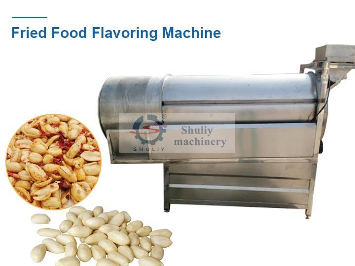 Fried food flavoring machine