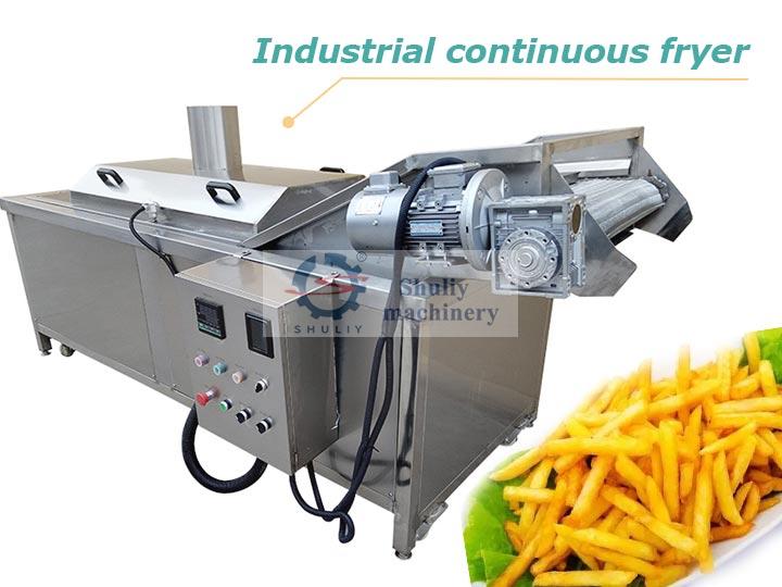 Industrial continuous fryer
