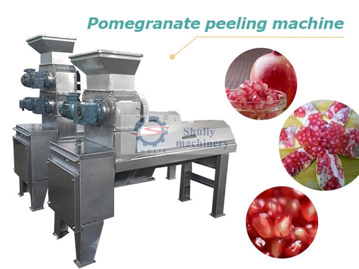 Pomegranate peeling separating machine