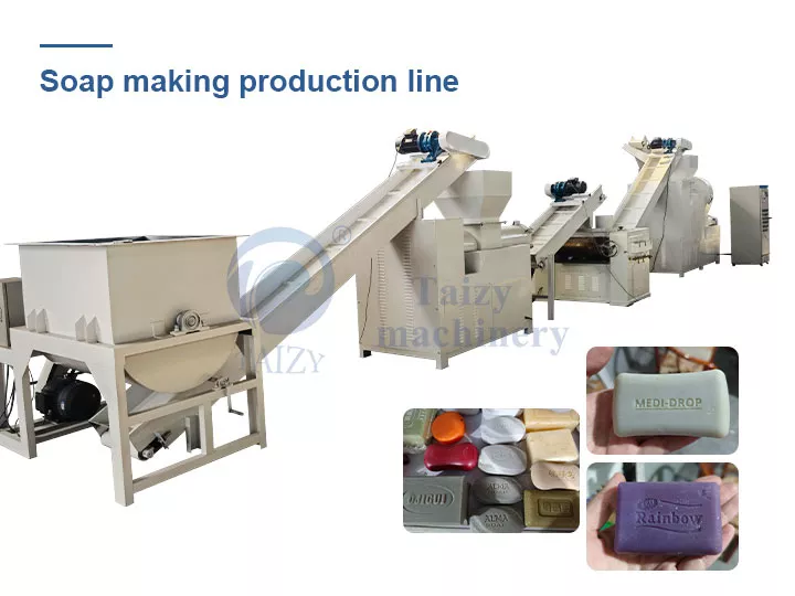 Soap making production line